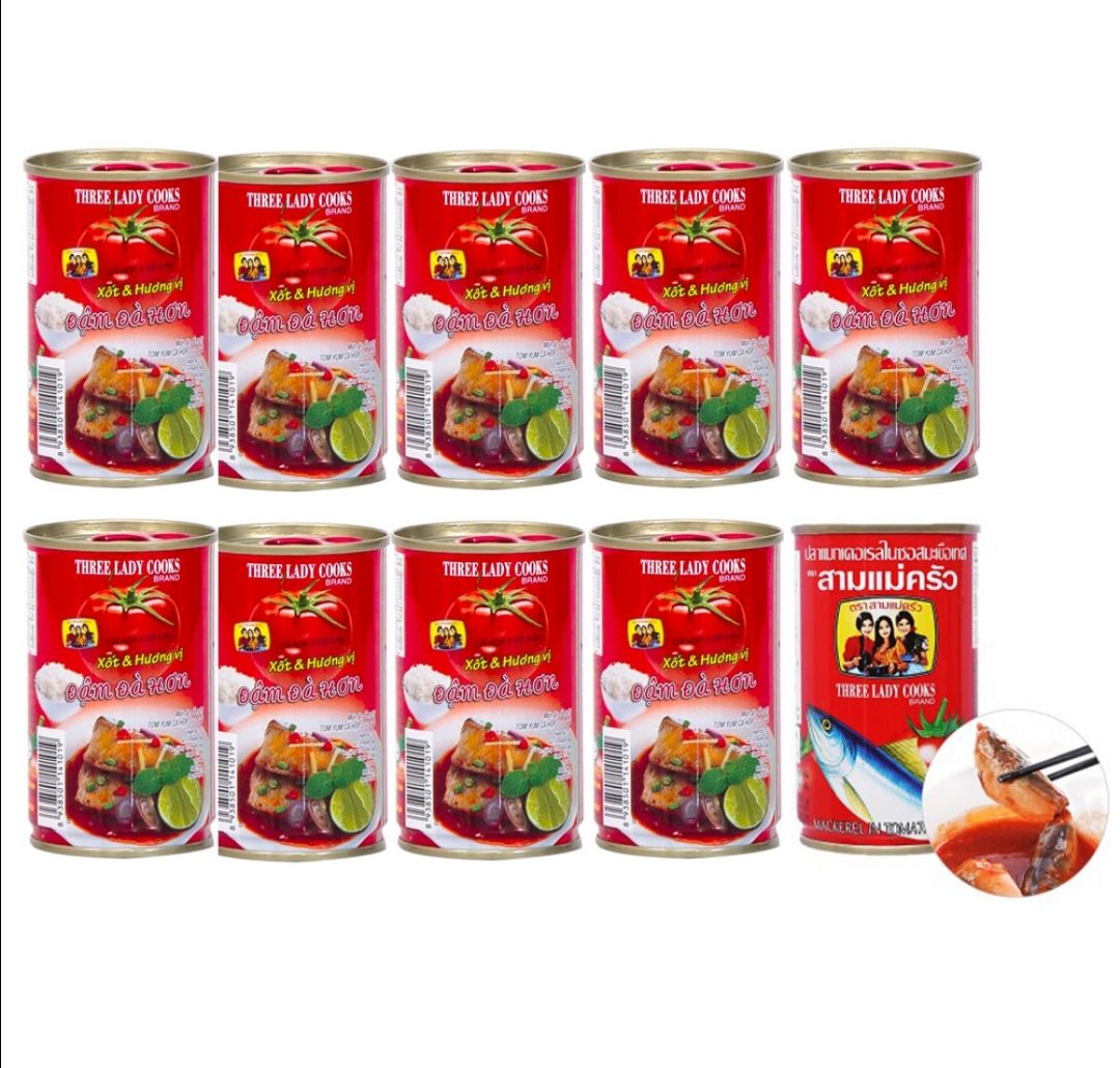 Lốc 10 Hộp Cá 3 Cô Gái 155g
