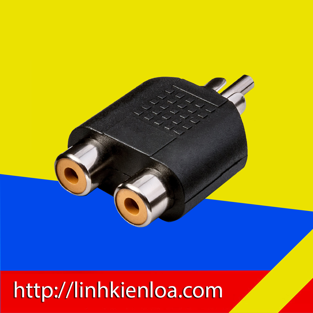 Jack chia av từ 1 ra 2 hoa sen - đầu chia av từ 1 ra 2 - jack loại tốt, cực bền