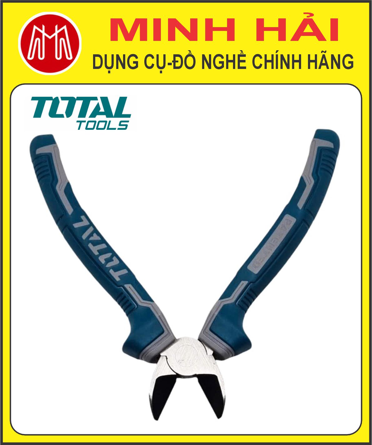 TOTAL – Kìm cắt công nghiệp cao cấp cỡ 160mm (6”). Model: THT230606. Chất liệu: Thép Cr-V