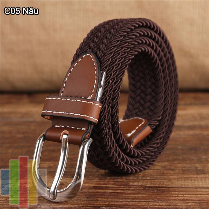 Thắt lưng vải dù co giãn nữ bản nhỏ kc24