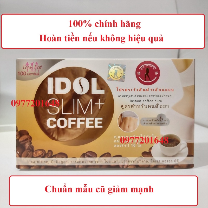 Cà phê Idol Slim Coffee 10 Gói Giảm 3 -5 Ký - Chính Hãng - Hoàn Tiền Nếu Không Hiệu Quả cao cấp