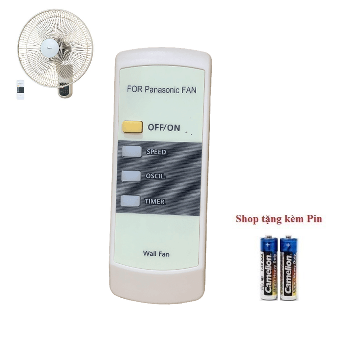Remote Điều khiển quạt treo tường, cây, trần, đảo trần Panasonic