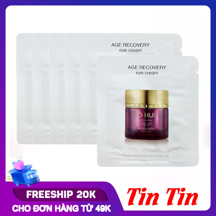 Combo 10 Gói Kem Dưỡng Da Vùng Mắt Chống Lão Hóa Săn Chắc Làn Da Ohui Age Recovery Eye Cream 1ml x 10