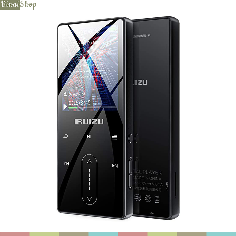 Ruizu D22 - Máy Nghe Nhạc Lossless Bluetooth 4.1, Ghi Âm 3m, Loa Ngoài