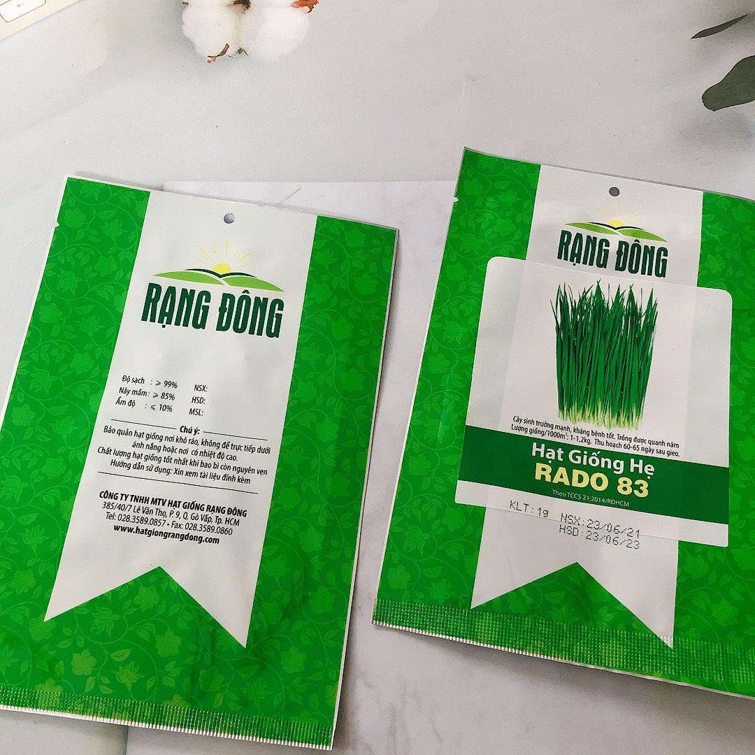 Hạt giống RD Hẹ lá Rado 83 gói 1gr