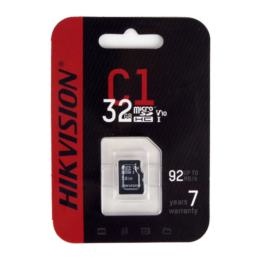 Thẻ nhớ HIKVISION 32GB 92MB/s chuyên dùng cho Camera HIKVISION, EZVIZ, KBVISION, DAHUA, IMOU - Thẻ nhớ Micro SD 32GB HIKVISON - Bảo hành 2 Năm - Bình Minh Company