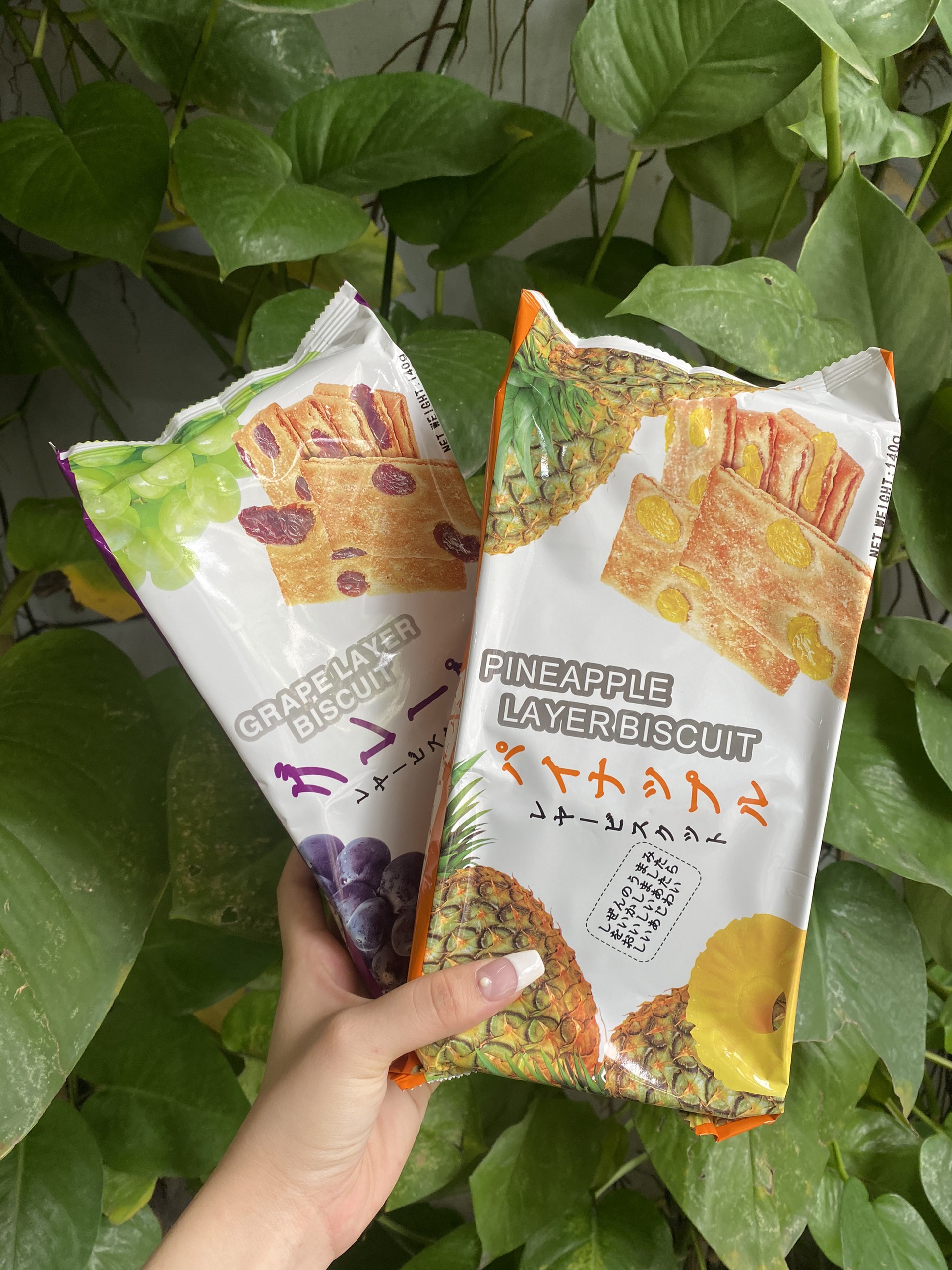 Bánh Quy Nhật Vị Thơm Pineapple Layer Biscuit (Gói 140g)