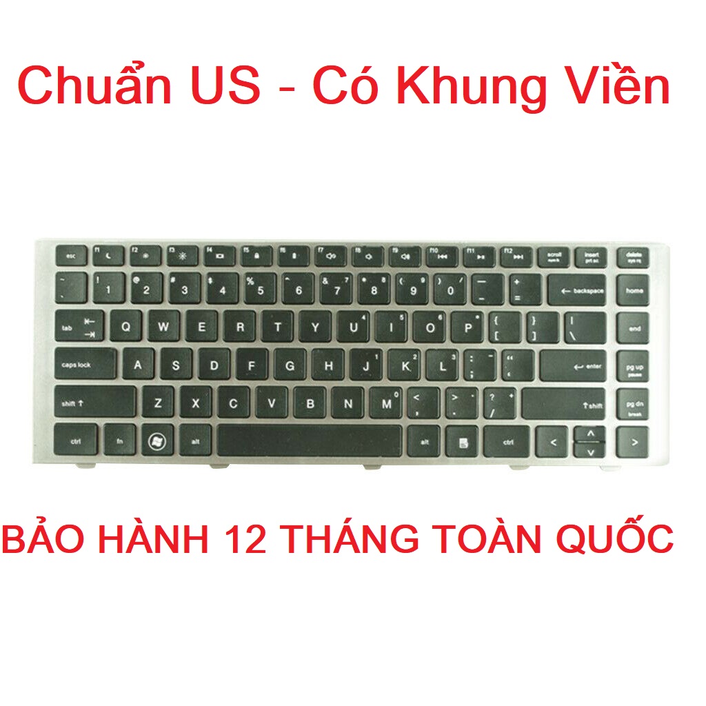 [HCM]Bàn Phím Cho Laptop HP ProBook 4440S 4441S 4445S 4446S - Loại có Khung - Hàng Mới 100% Bảo Hành Toàn Quốc