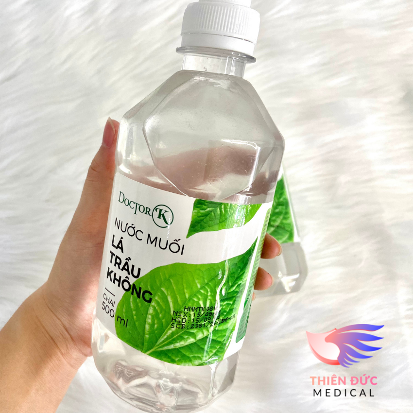 Nước Muối Sinh Lý Lá Trầu Không Chai 500ml