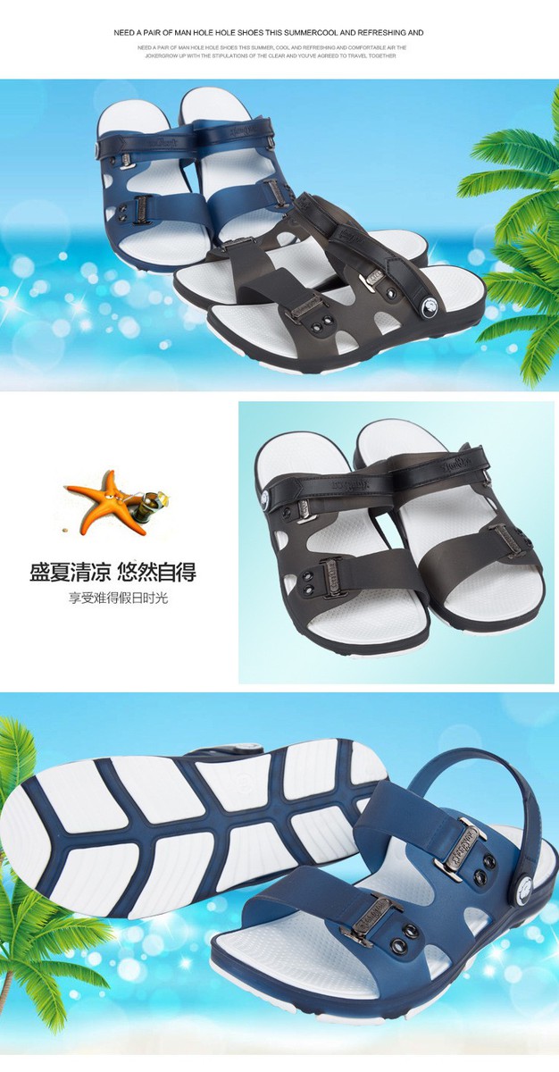 [HCM]Dép nam đi mưa đế chống trơn trượt