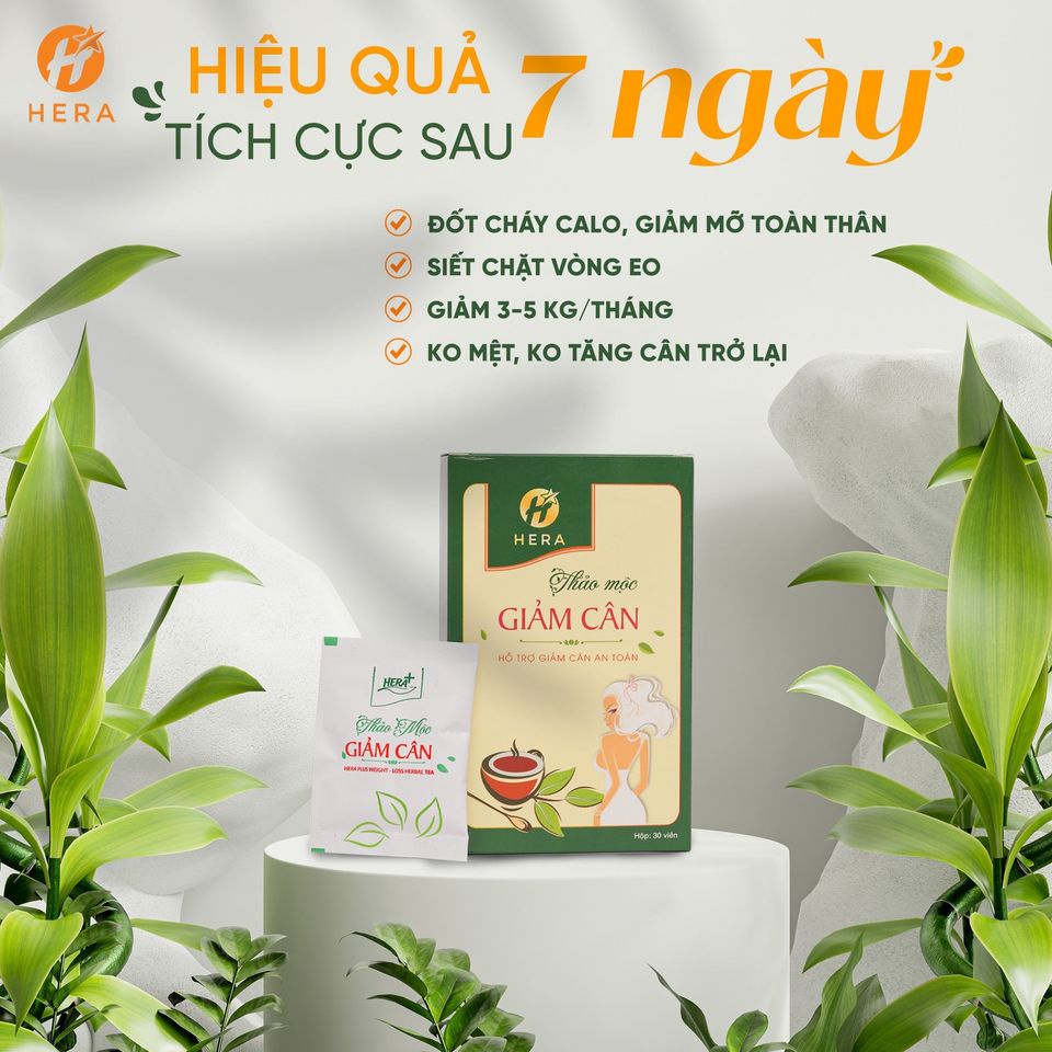 Thảo Mộc Giảm cân Hera Plus Hộp 30 Viên