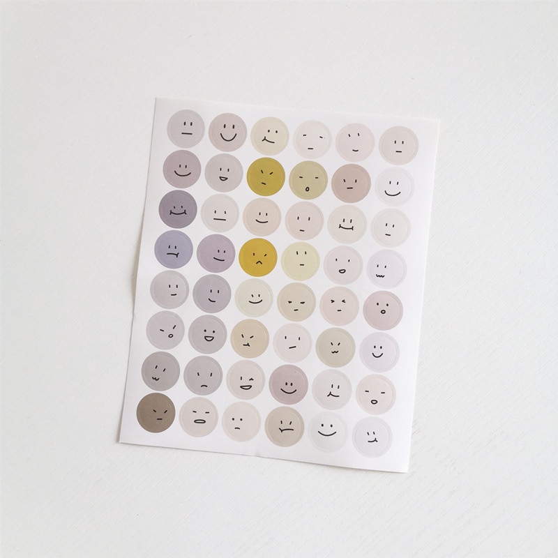 Bảng Sticker Chấm tròn mặt cười đáng yêu