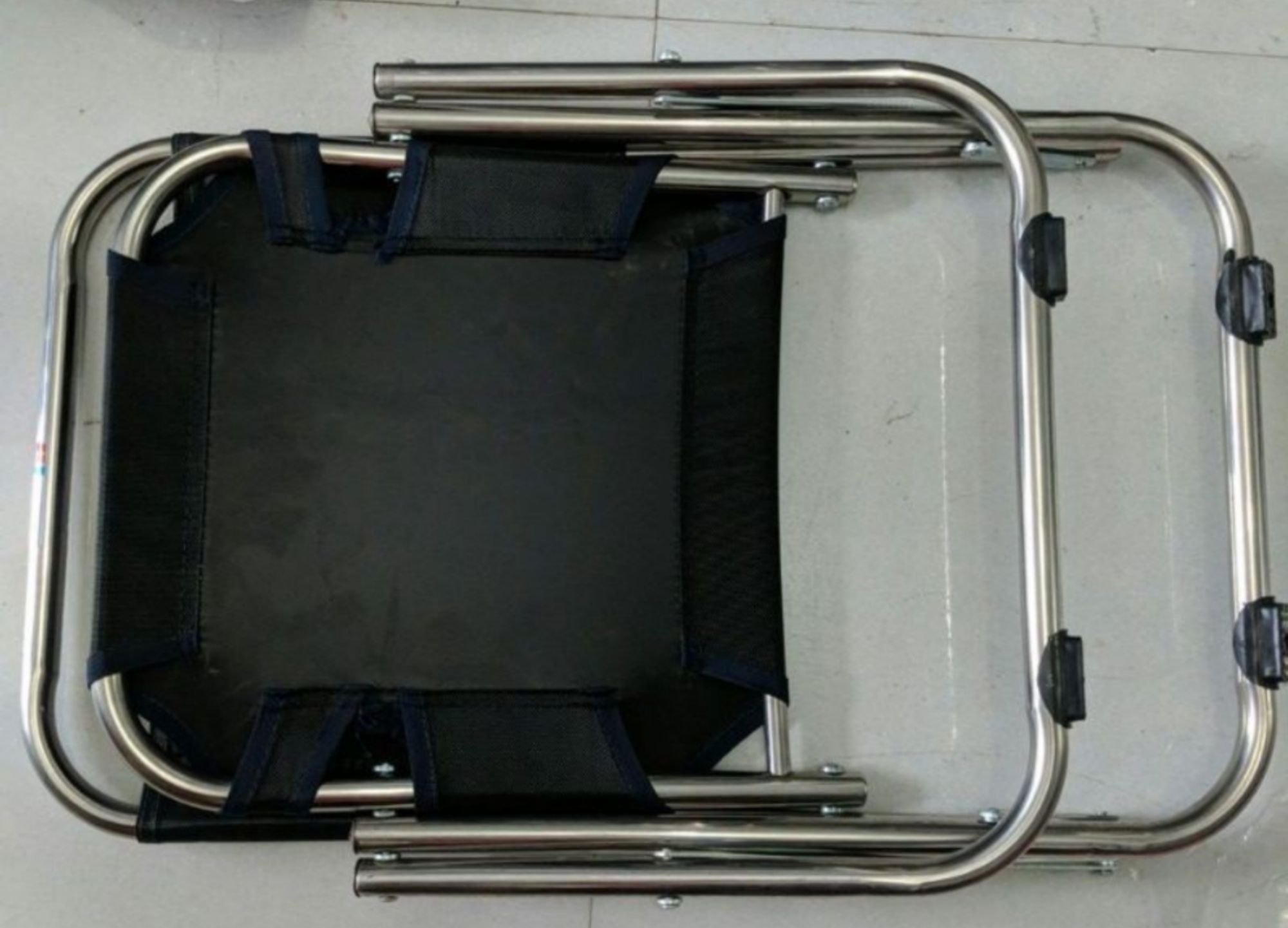 Ghế xếp inox Phi 19 lưng thấp