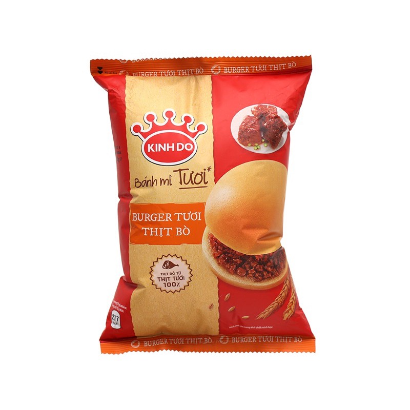 BÁNH MÌ TƯƠI THỊT BÒ KINH ĐÔ 70G