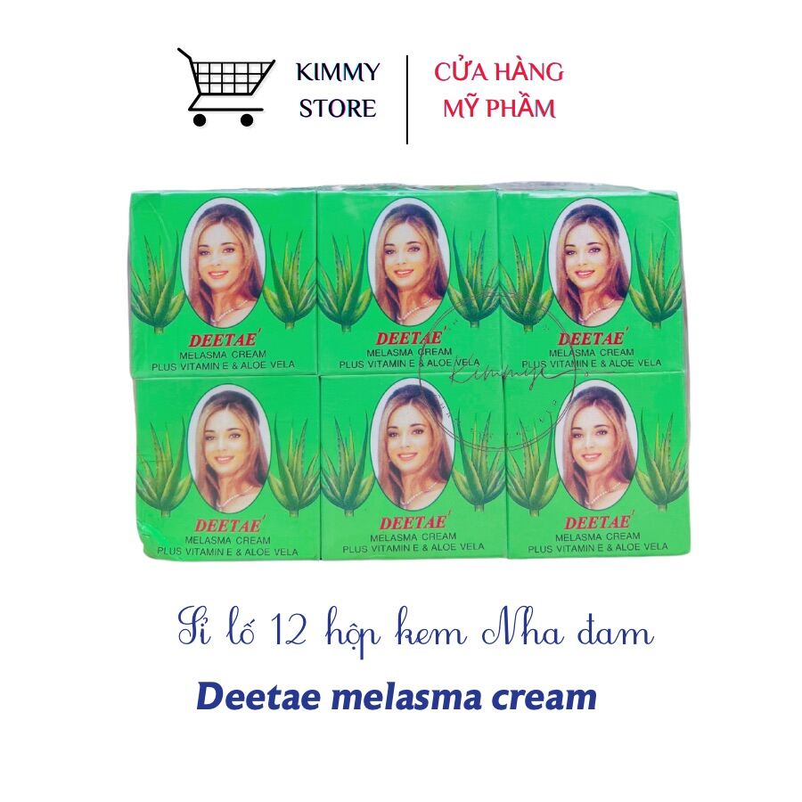 [HCM]Lẻ hộp 12 Kem nha đam Deetae Thái