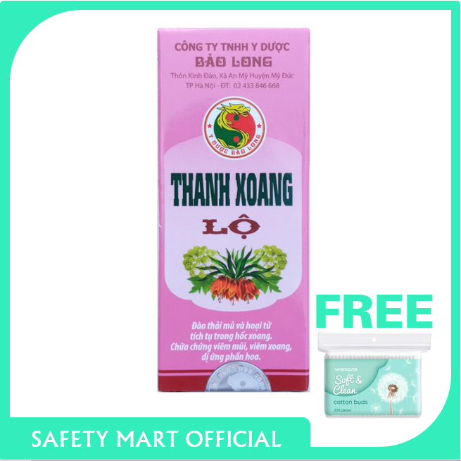 Xịt viêm xoang viêm mũi dị ứng Thanh Xoang Lộ từ thảo dược - Tặng tăm bông gói U200 que cao cấp