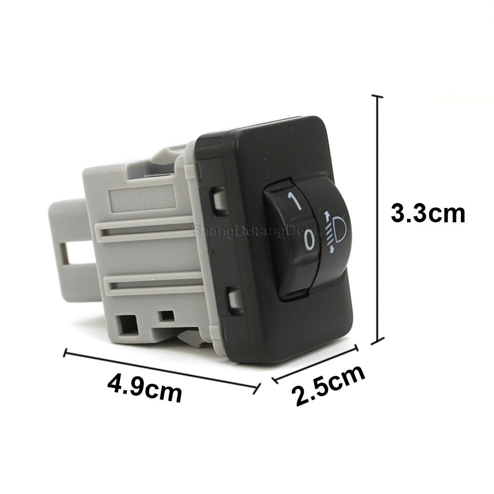 1PC Car Headlight Horizontal Adjustment Switch Light Switch Button For Mitsubishi Outlander xpander Eclipse Cross 2015 2016