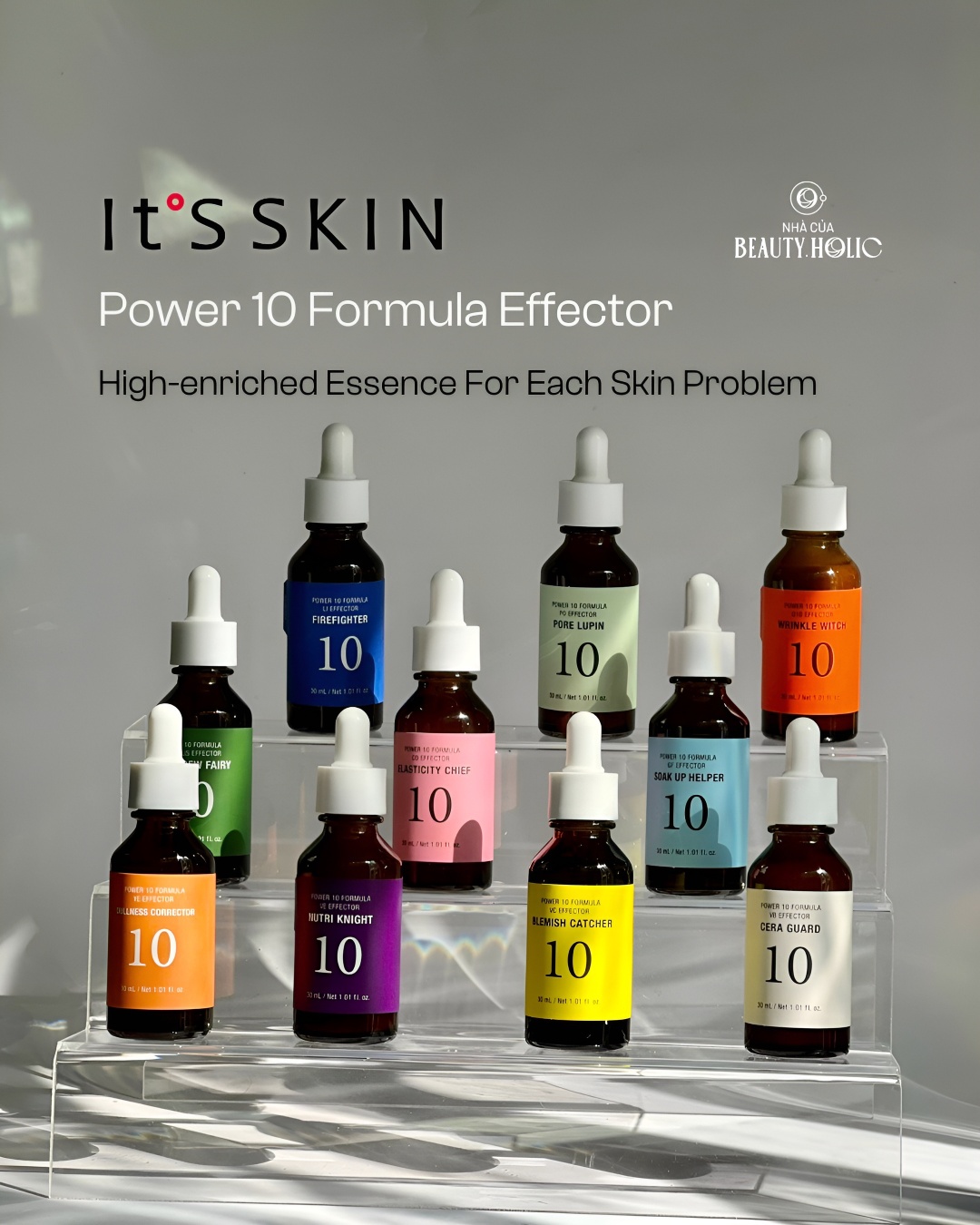 [Nhacuabeautyholic] Bộ sưu tập serum IT'S SKIN POWER 10 FORMULA EFFECTOR 30ml
