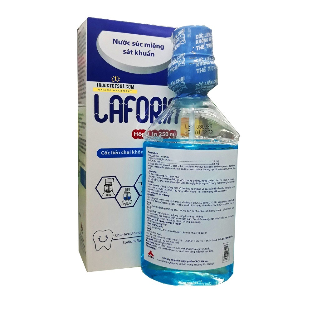 ✅✅ Nước súc miệng LAFORIN chai 500ml
