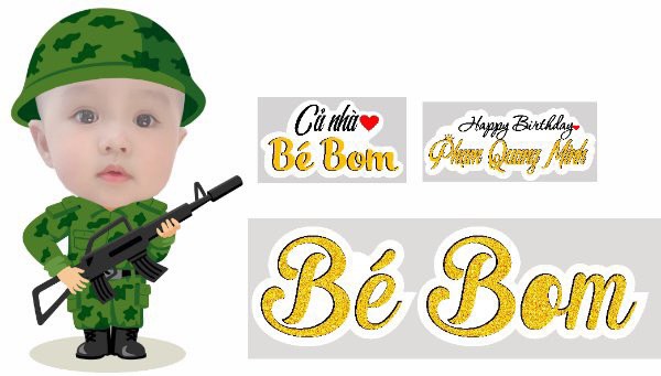 IN TÊN BÉ ĐỂ BÀN TRANG TRÍ BÀN TIỆC SINH NHẬT (GIÁ CHO 1 CHỮ CÁI)
