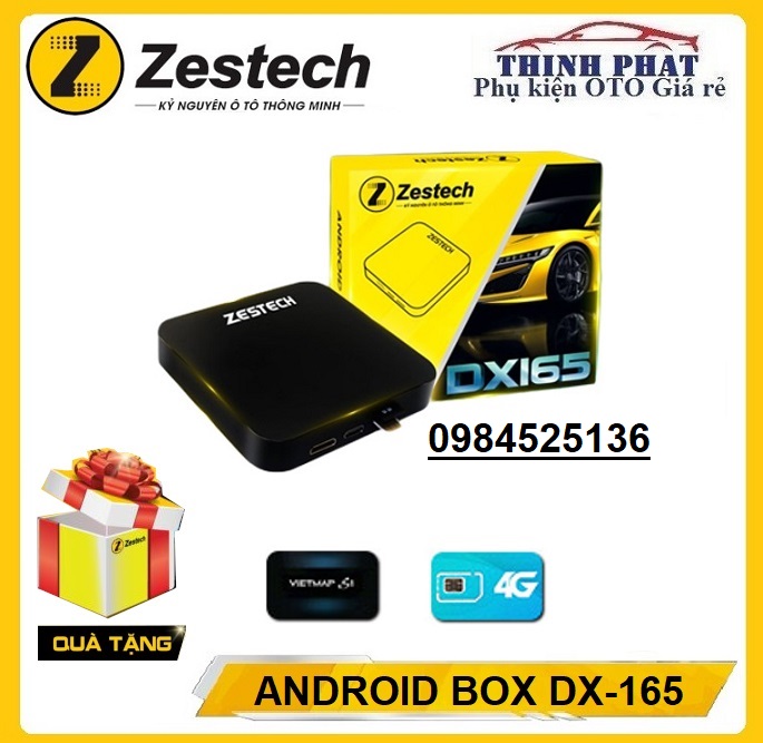 [HÀNG CHÍNH HÃNG] Carplay Android Box Zestech DX165 (Tặng Sim 4G, Vietmap bản quyền, Phần mềm giọng nói Kiki)Carplay Android zestech dx 165- Android box cho ô tô- Android box cho xe hơi