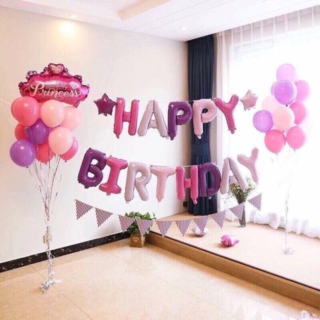 Set Bóng Happy Birthday Mẫu Mới