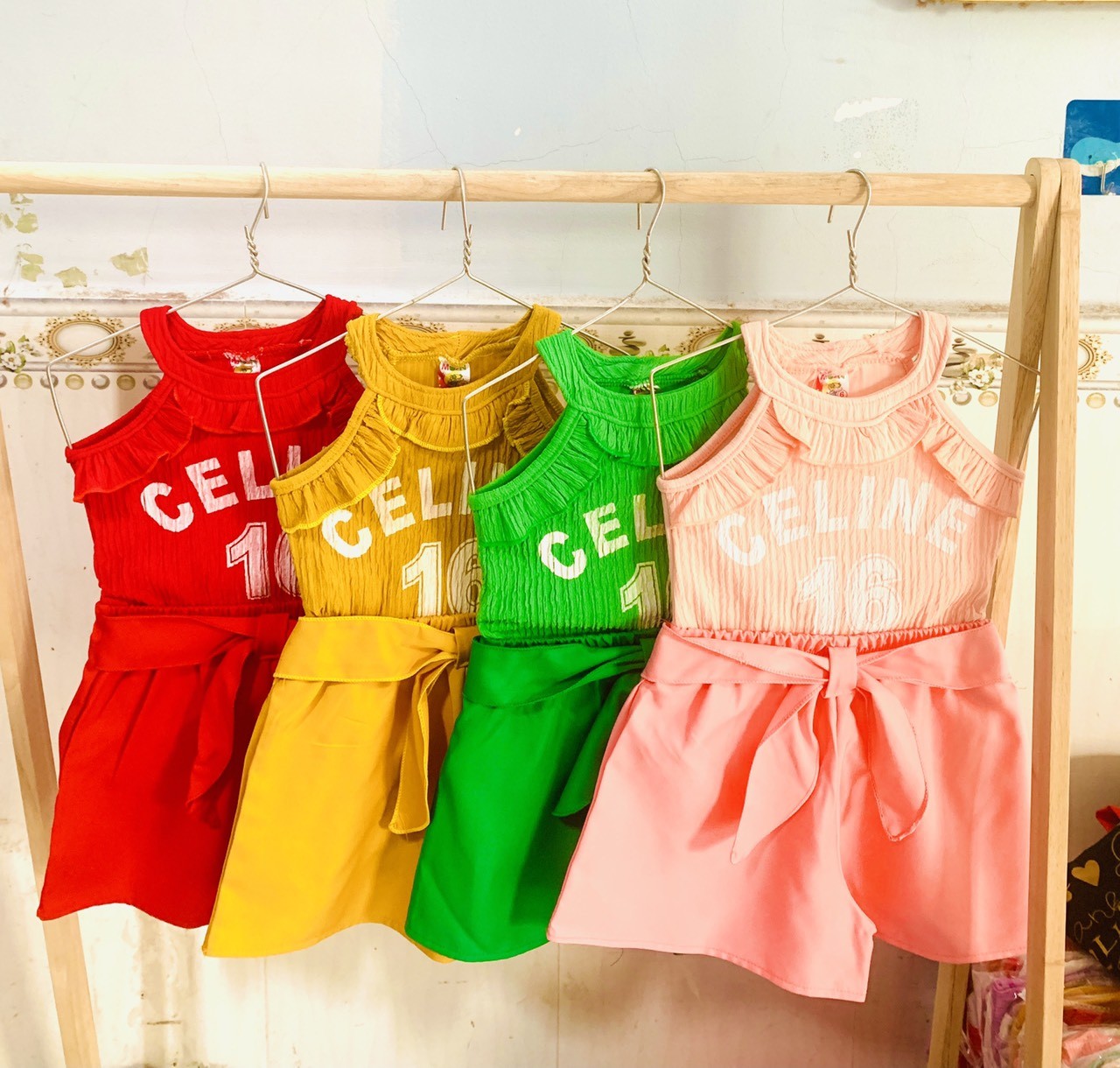 Combo 3 Set Áo Kèm Quần Kiểu Bé  (6-18kg) (combo gồm 3 bộ 3 màu 3 họa tiết khác nhau)