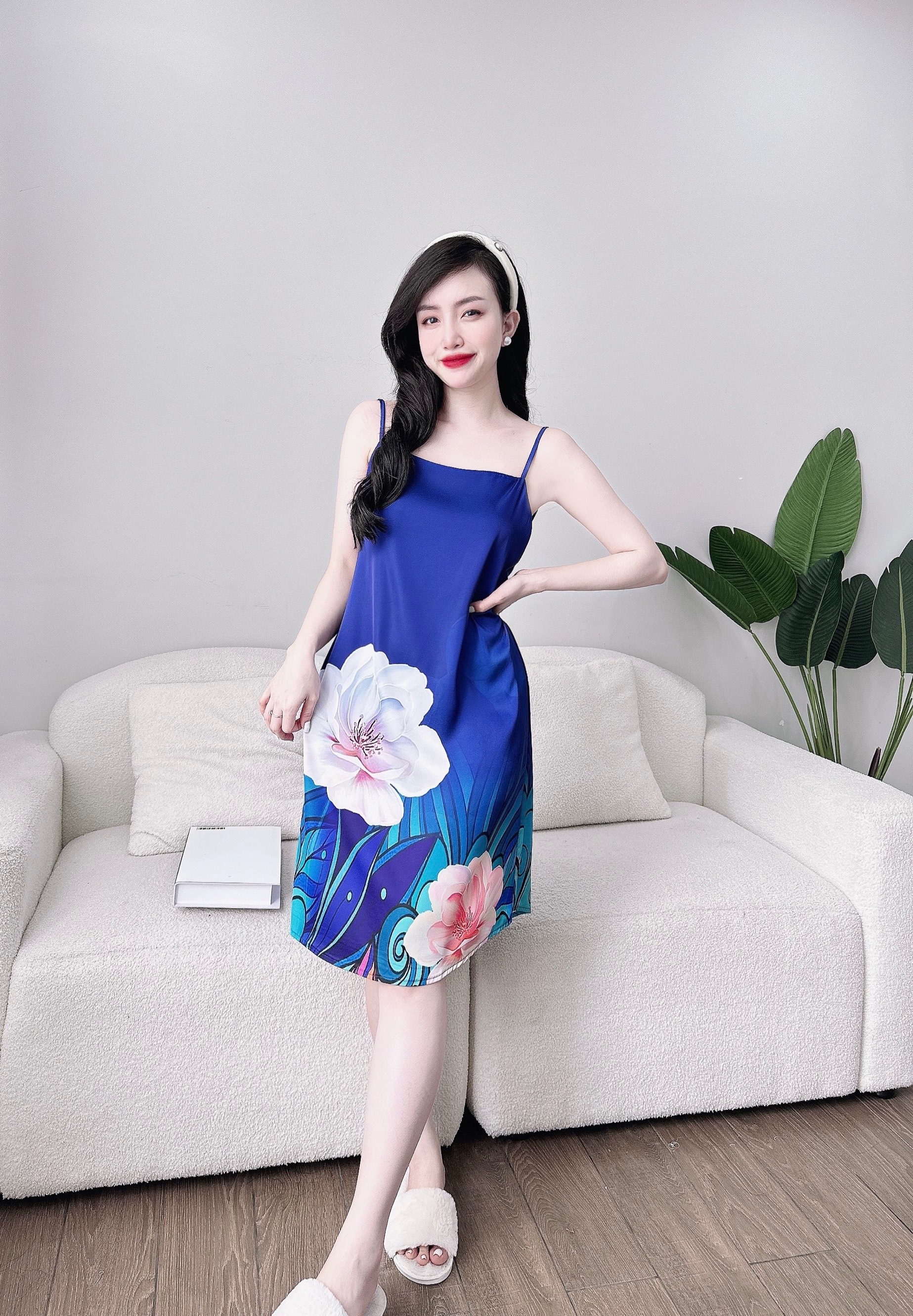 [HCM]DB116- Đầm Lụa Trơn Cao Cấp