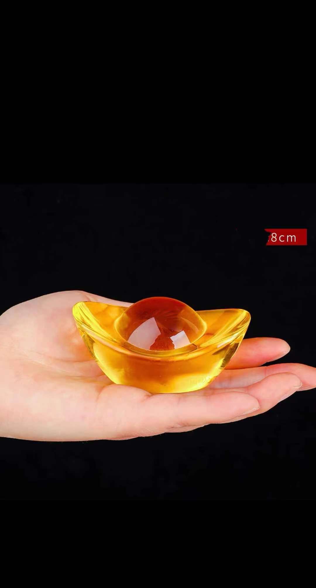 Kim bảo thủy Tinh 8cm
