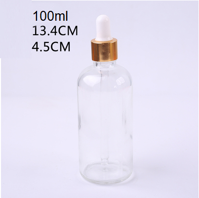 10 chai thủy tinh màu TRONG 100ML chiết serum nắp bóp vàng,  nắp bóp đen, nắp bóp quai, giỏ hoa 100ML, lọ chiết tinh dầu, mỹ phẩm du lịch