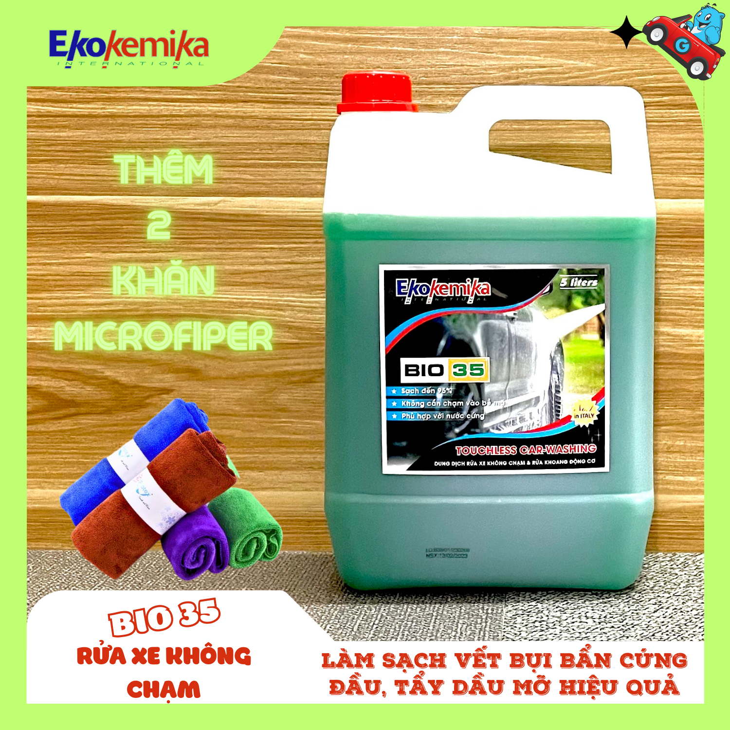 DUNG DỊCH RỬA VỎ XE KHÔNG CHẠM BIO 35 - 5L