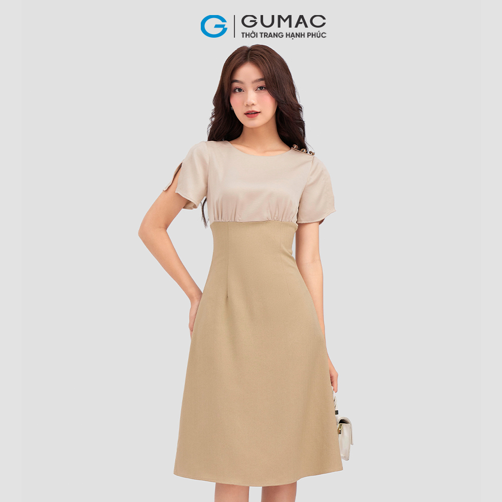 Đầm tay xẻ DC12057 thời trang GUMAC