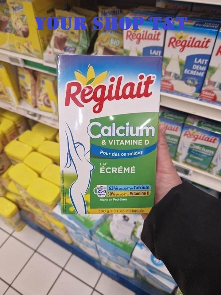 Sữa regilait calcium & vitamine d nội địa pháp tăng cường chiều cao, bổ sung canxi – hộp 300 gram