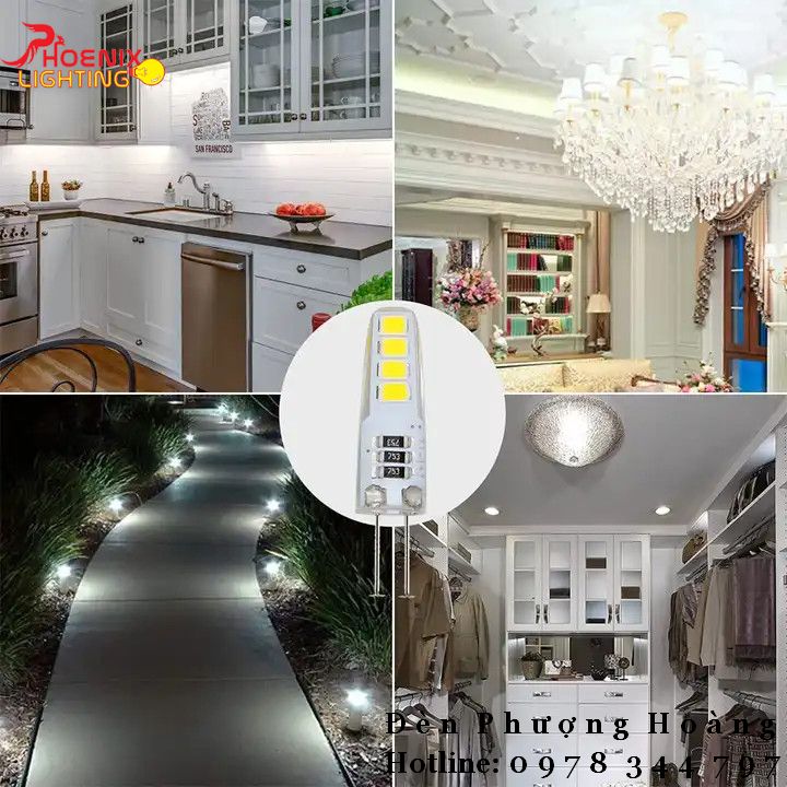 Bóng đèn G4 led chân ghim lắp đèn trang trí