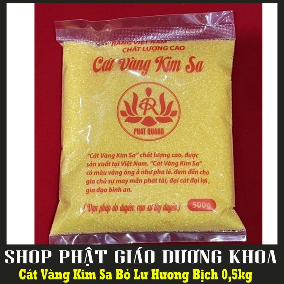 Cát vàng kim sa bỏ lư hương bịch 0,5kg