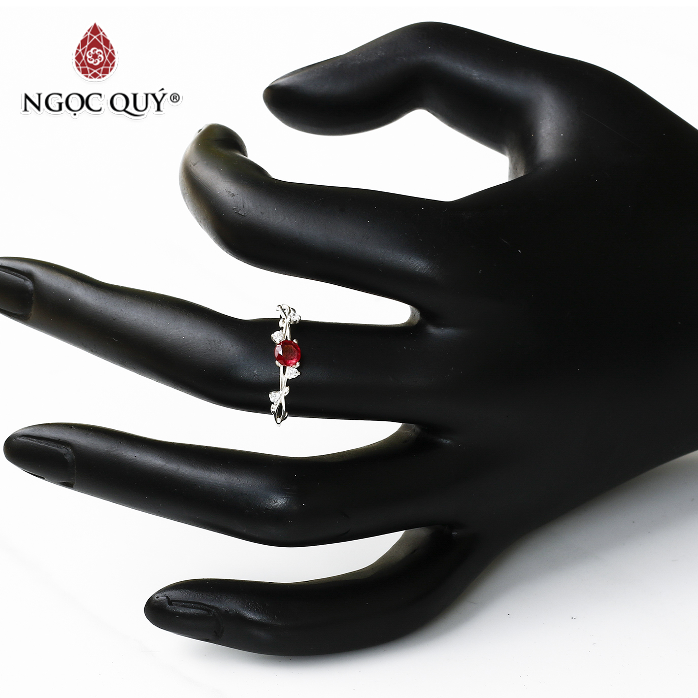 [HCM]Nhẫn đá ruby mệnh hỏa thổ - Ngọc Quý Gemstones