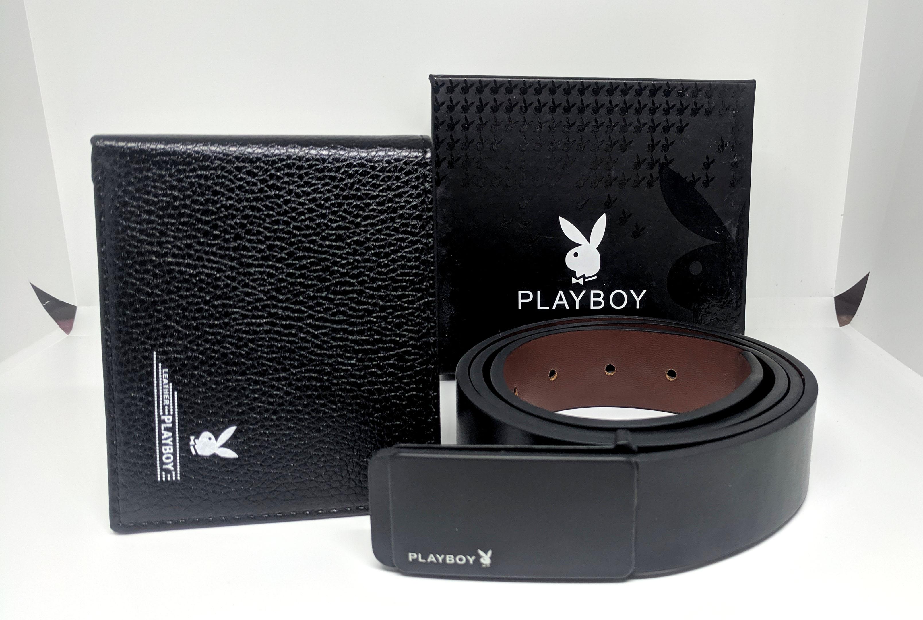 Combo Thắt Lưng Da và Ví da nam cao cấp Playboy