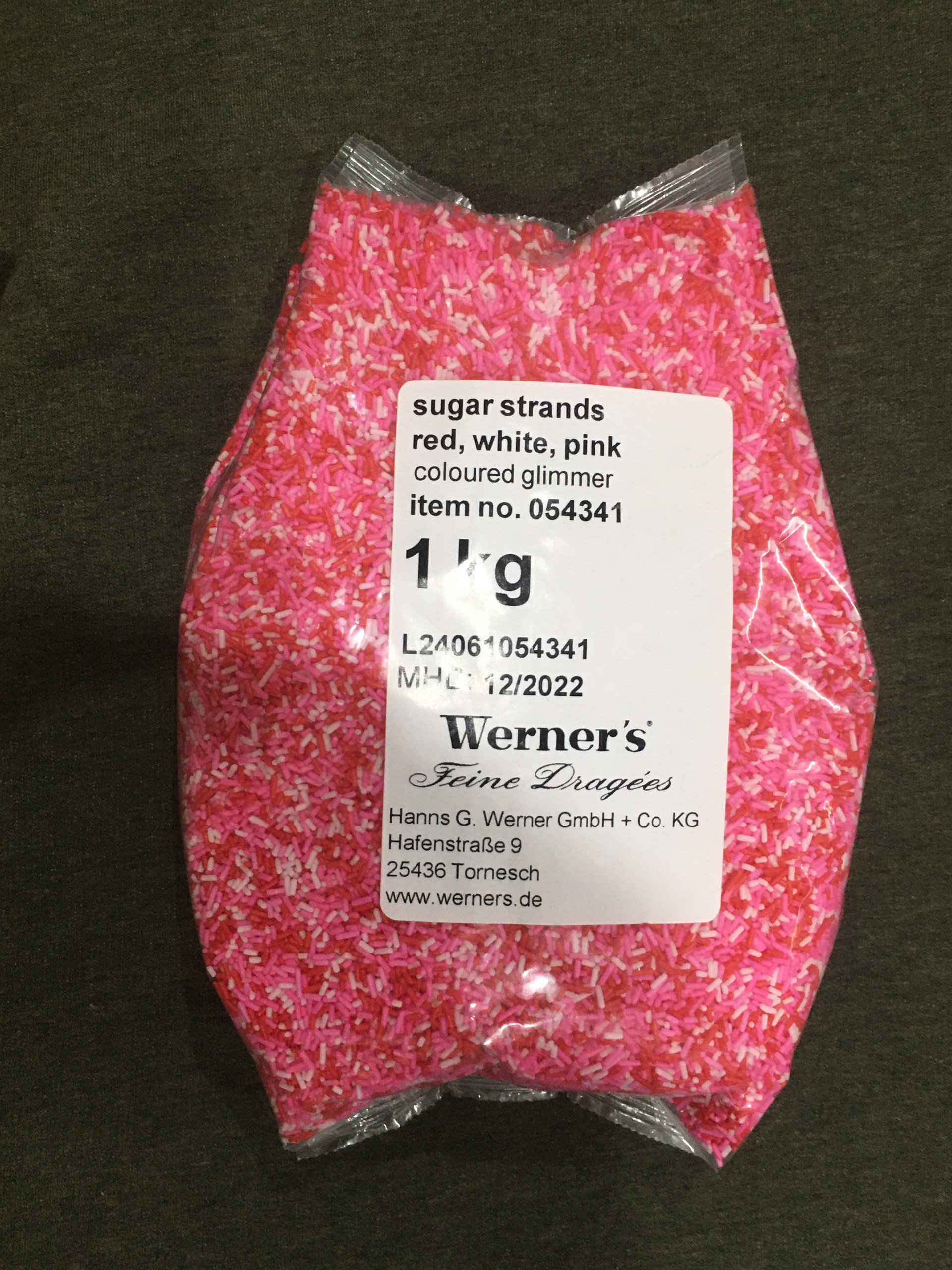 Cốm Màu Werner's Đỏ, Trắng, Hồng 100Gr