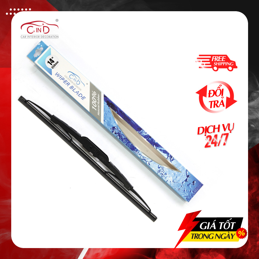 Gạt Mưa Gọng Sắt CIND 406 (14 Inch/350 mm)