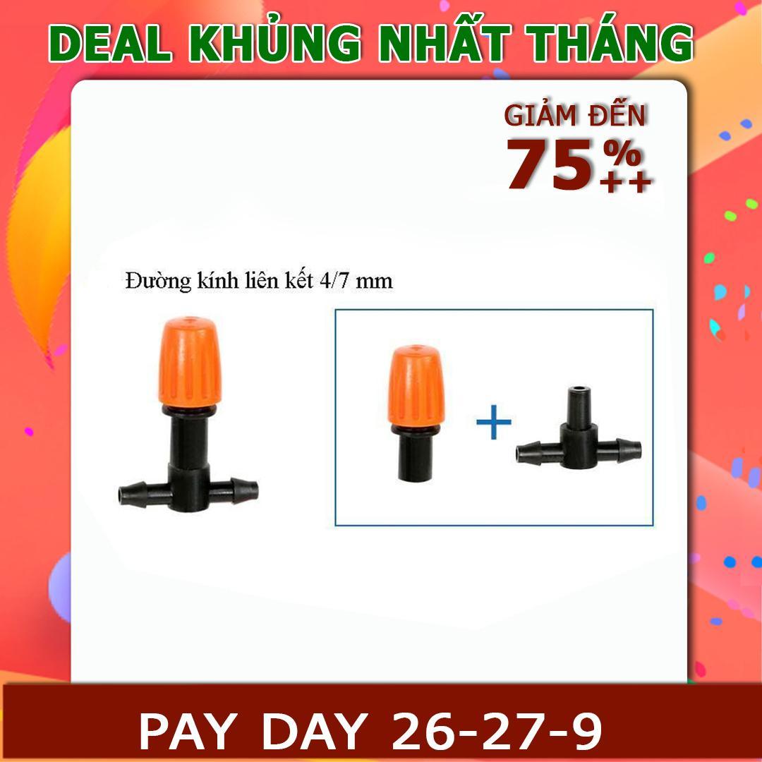 10 đầu tưới phun sương - béc phun sương 1 cửa điều chỉnh được