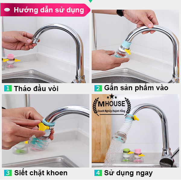 Đầu Vòi Phun Nước Áp Lực CaoVòi Sen Vòi NướcĐầu Vòi Rửa Chén Tăng ápĐầu Nối Vòi Rửa Chén