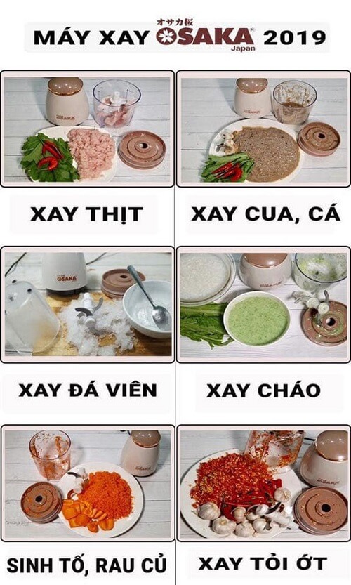 Máy Xay Đa Năng Osaka 2019 – Xay Thịt Đa Năng