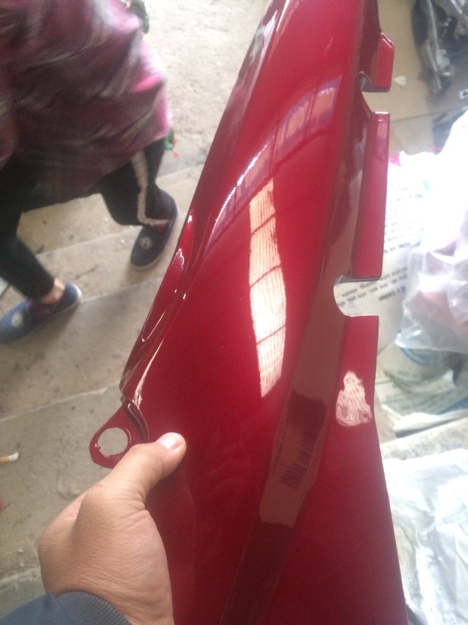 Dàn áo xe Wave alpha - wave ZX- wave nhỏ 110 đời 2000 đến 2005 màu Đô Mậm -nhựa trắng nguyên sinh cao cấp