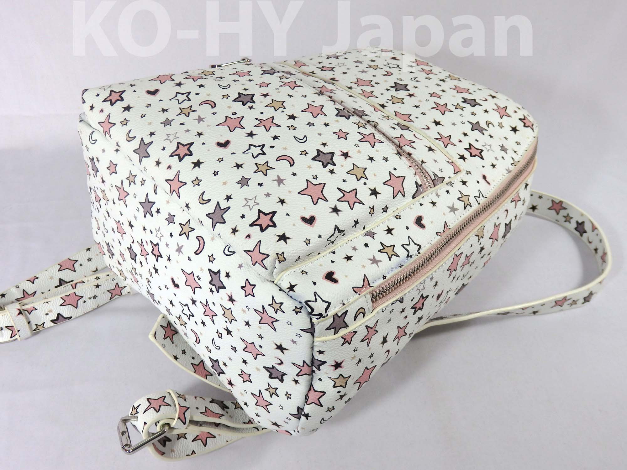 [HCM]Balo thời trang PARFOIS Star pattern backpack-white