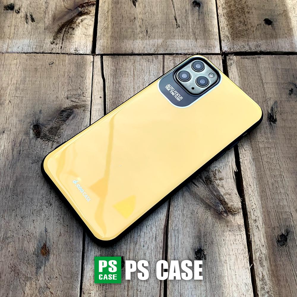 Ốp lưng bảo vệ camera hiệu Q.COO dành cho iPhone 11 Pro Max - Màu vàng - PS Case phân phối