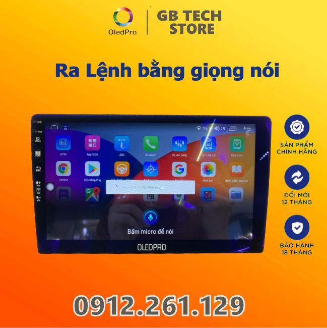 Màn Hình Android OLED PRO A3 New ram 2gb-rom 32gb chips 4 nhan manh mẽ