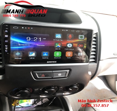 Màn hình android Zestech Z500 cho xe Ranger 2017