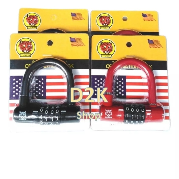 [HCM]Combo 2 Khóa Số Chọn Chữ U Hiệu Tiger
