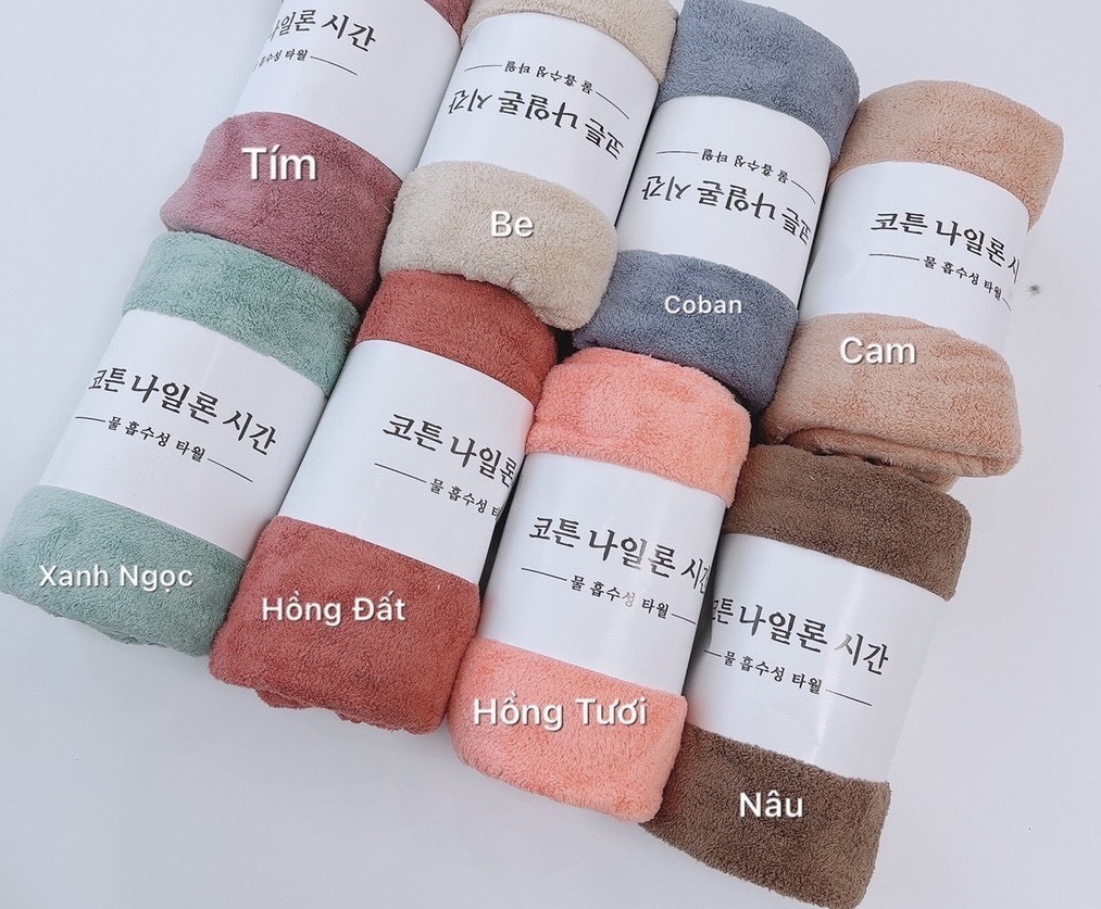 Khăn Lông cừu Hàn Quốc Cao Cấp size 35*75cm