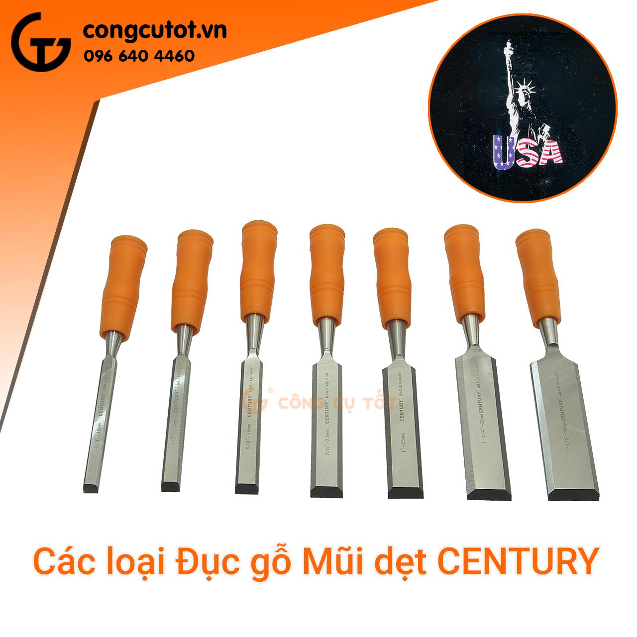 Đục gỗ Century các cỡ